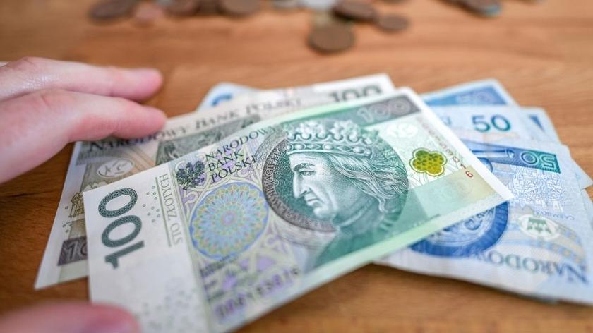 pieniądze, złoty, banknoty