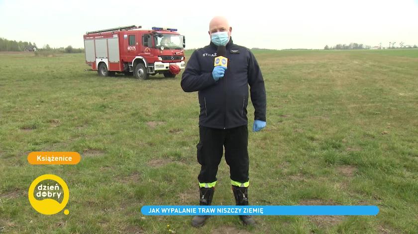 Arkadiusz Mazurkiewicz-Kulka, strażak z Ochotniczej Straży Pożarnej w Książenicach