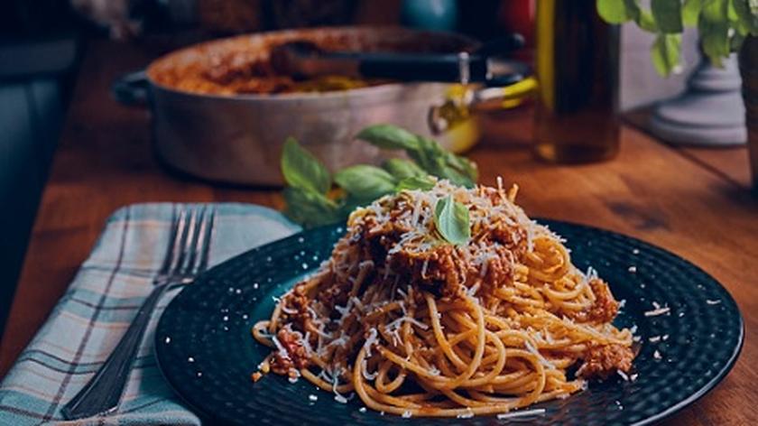 Wegańskie spaghetti bolognese