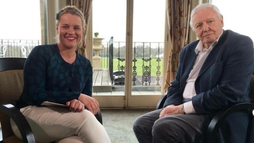 David Attenborough i Anna Senkara