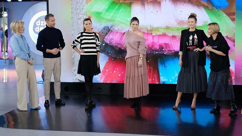 Ewelina Rydzyńska i modelki w tiulowych spódnicach