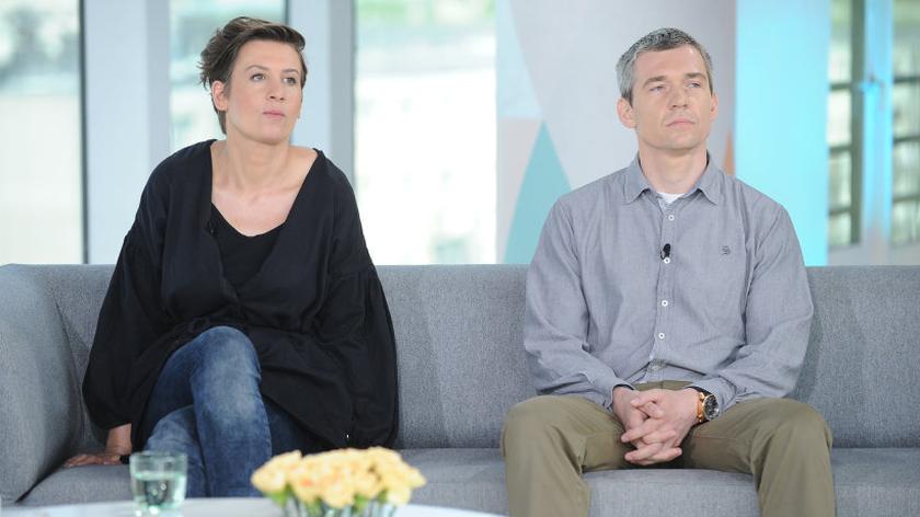 Jan Gołębiowski i Justyna Kopińska