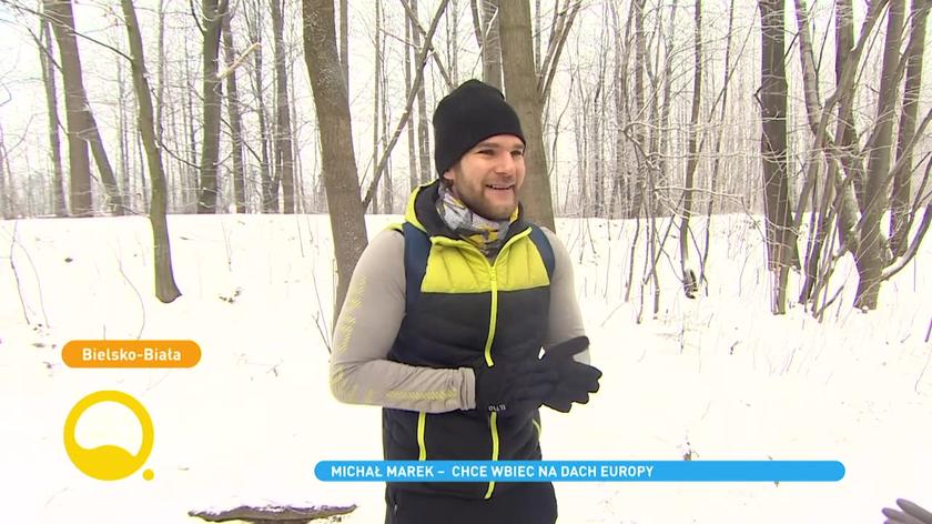  Michał Marek wbiegnie na Mont Blanc