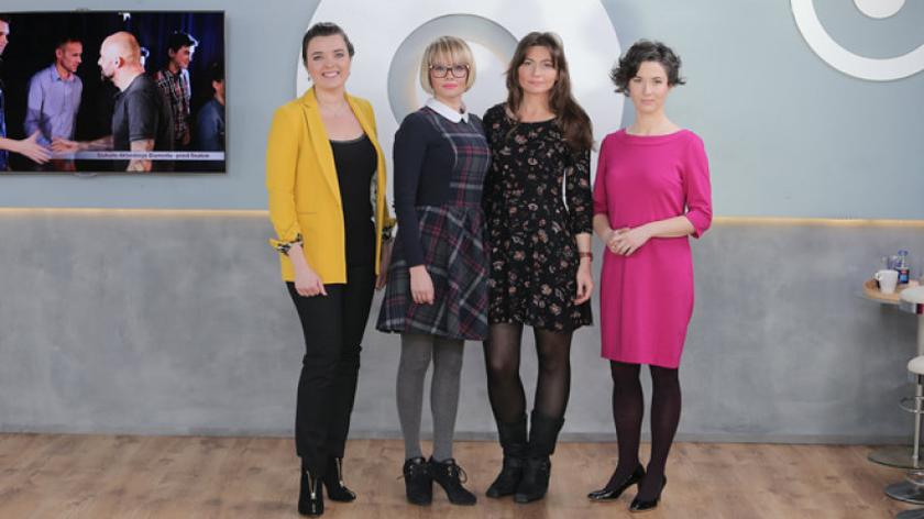 Weronika Marczuk, Karolina Wigura, Justyna Napiórkowska i Grażyna Plebanek