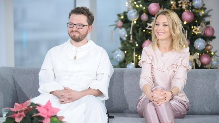 Ks. Tomasz Biłka i Katarzyna Olubińska