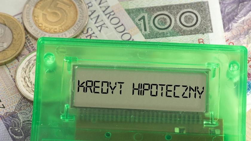 Złotówki, Kalkulator z napisem: kredyt hipoteczny 