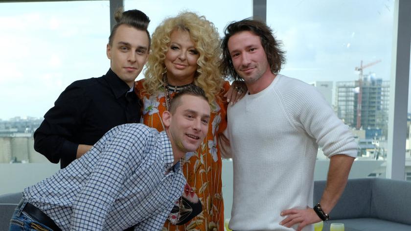 Damian Sobek, Mateusz Güncel, Mateusz Zielonka i Magda Gessler