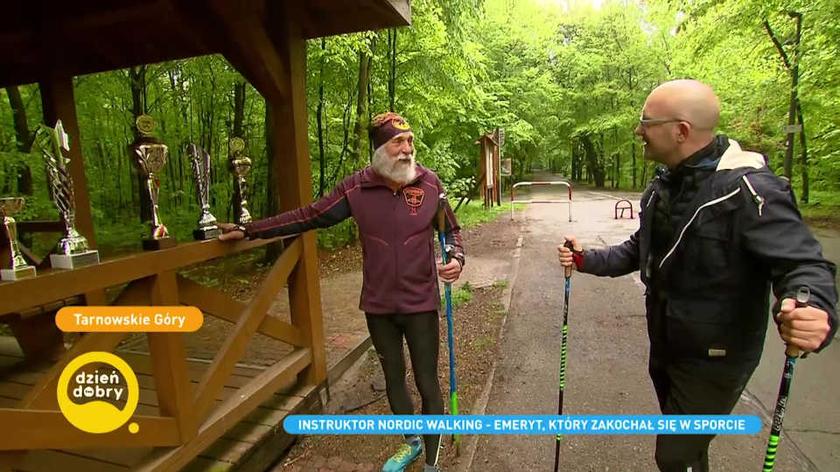 Instruktor nordic walking – emeryt, który zakochał się w sporcie