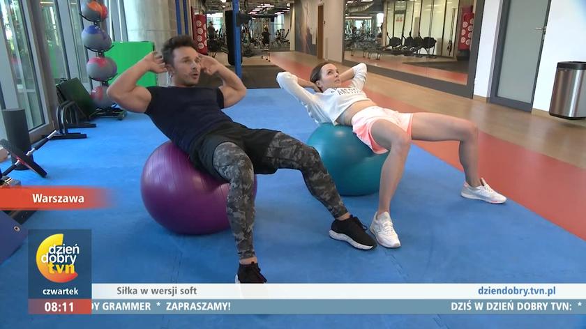 Anna Wendzikowska i Qczaj - ćwiczenia na piłce