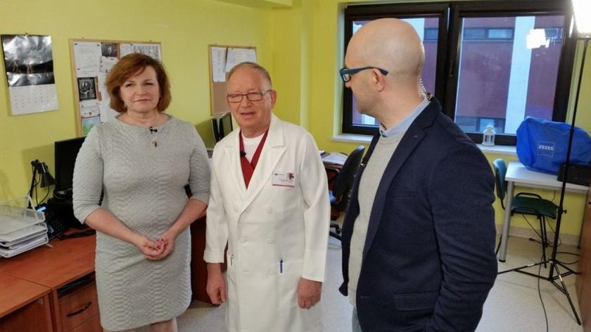 Urszula Jaworska, Jerzy Hołowiecki i Marcin Sawicki