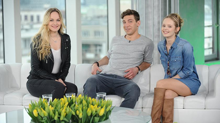Michalina Robakiewicz, Olga Kalicka i Kamil Szeptycki