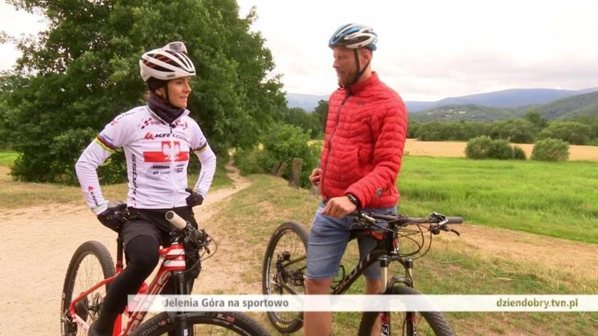 Łukasz Długowski i Maja Włoszczowska