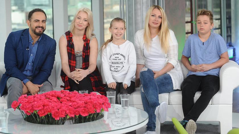 Agustin Egurrola oraz uczestniczka You Can Dance Aleksandra Borkowska, wraz z mamą - Moniką, siostrą - Kasią i bratem - Adamem