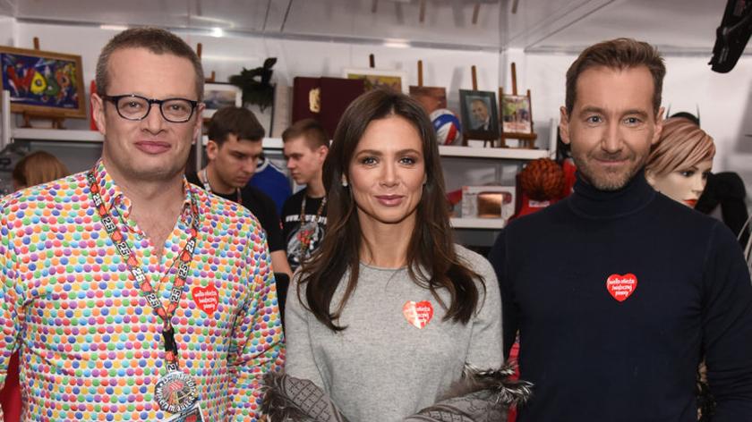XXV finał WOŚP; Marcin Meller, Kinga Rusin i Piotr Kraśko