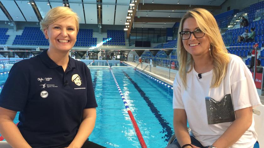 Otylia Jędrzejczak i Kinga Burzyńska	