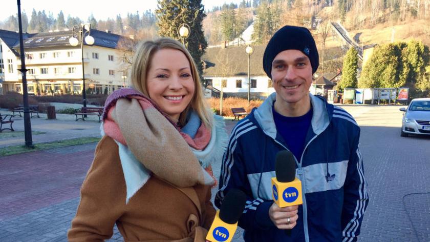 Katarzyna Olubińska i Piotr Żyła