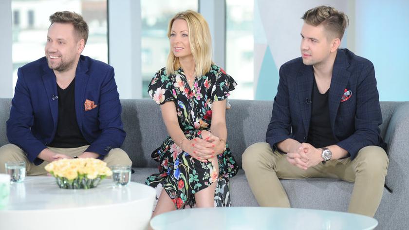 Katarzyna Olubińska oraz Maciej Syka i Wojciech Syka