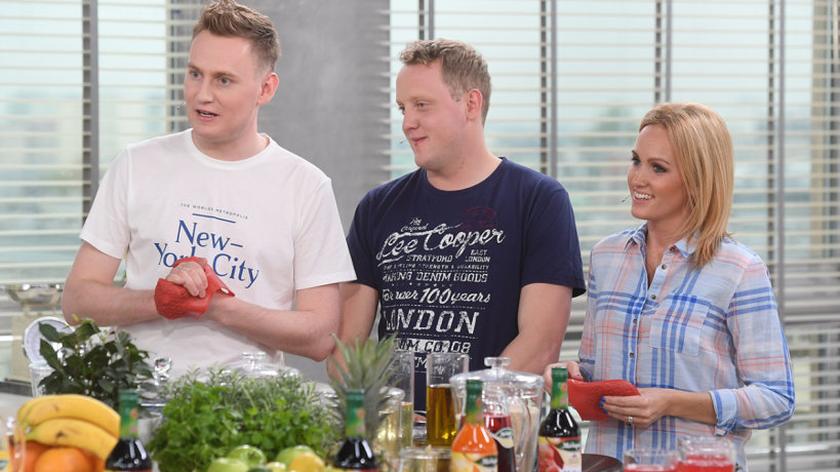 Adam Kozanecki z bratem - Tomaszem i siostrą - Martą