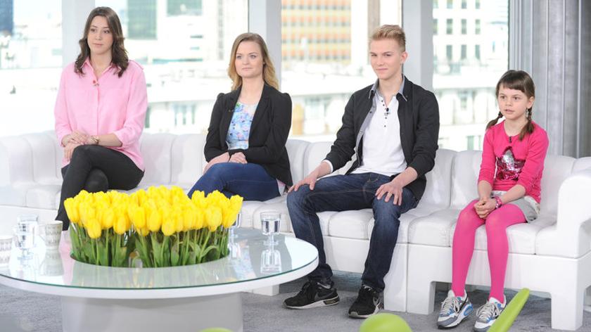 Katarzyna Wolfke, Julia Szpakowska, Jakub Nahorny i Zuzanna Zimoch 