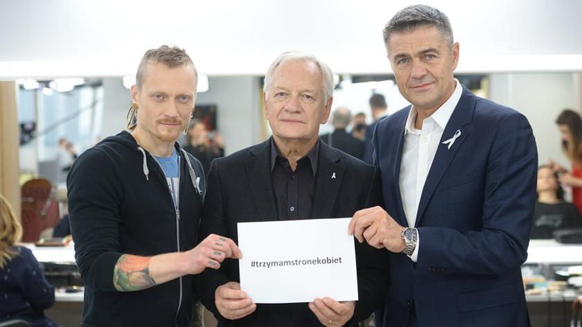 Łukasz Wójcicki, Andrzej Seweryn i Krzysztof Hołowczyc