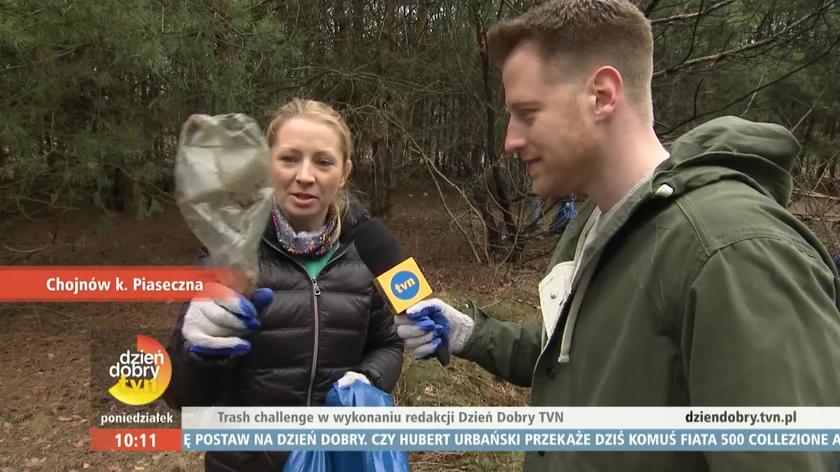 Trash challange w wykonaniu redakcji Dzień Dobry TVN