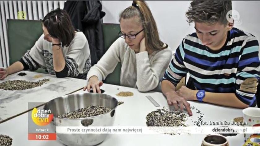 Uczniowie z liceum plastycznego w Nowym Wiśniczu