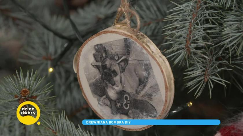 Drewniana bombka DIY