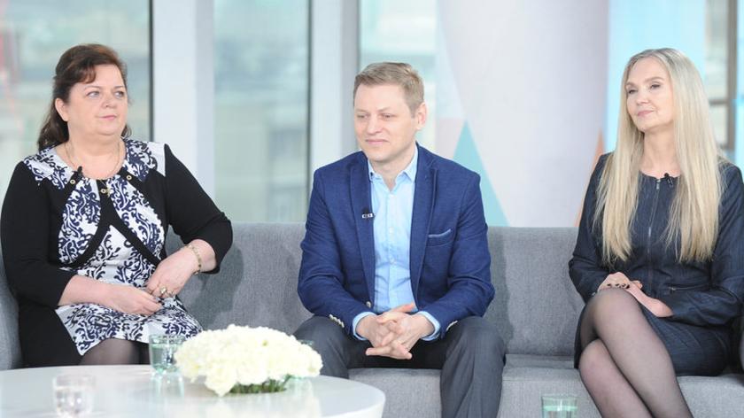 Renata Beger, prof. Robert Maliszewski i Anna Kalata
