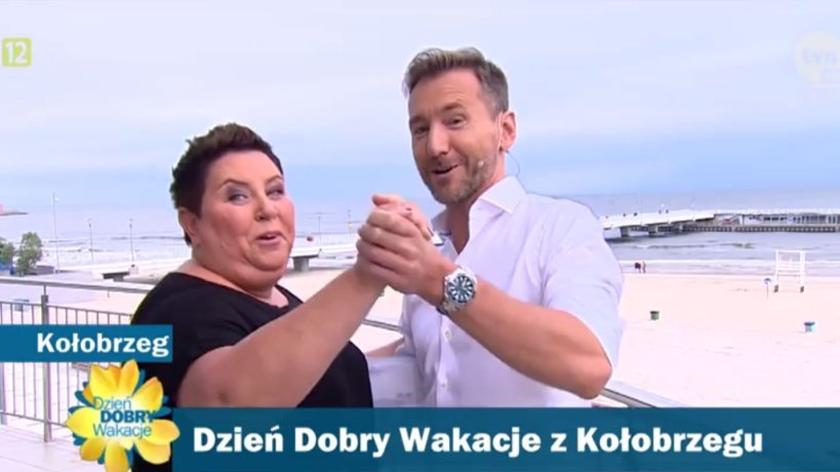 Dorota Wellman i Piotr Kraśko 