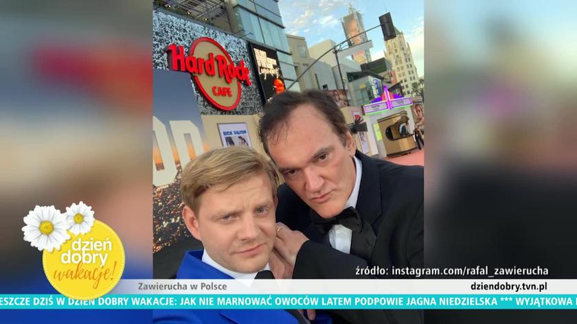 Rafał Zawierucha i Quentin Tarantino
