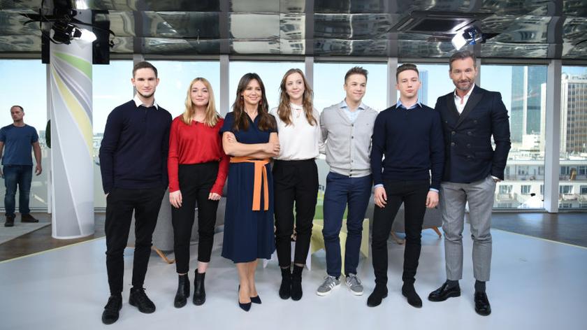 Joanna Startek, Zuzanna Ząbek, Jakub Urbankiewicz, Mateusza Ząbek, Jakub Startek, Kinga Rusin i Piotr Kraśko