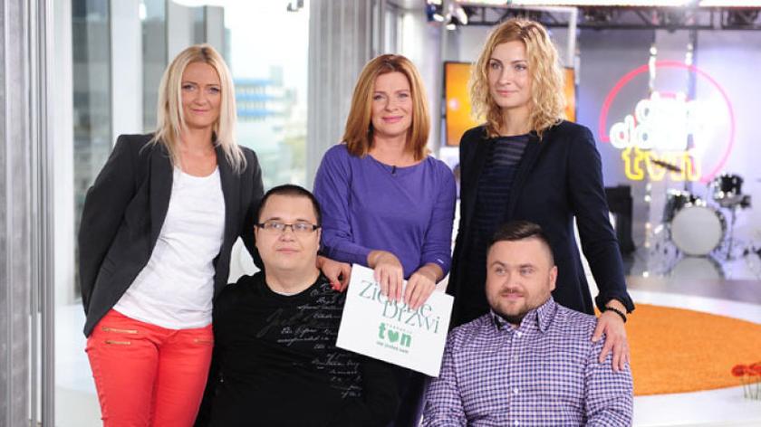 Łukasz Hećman oraz Kamil Kowalewicz z żonami, Anna Maruszeczko