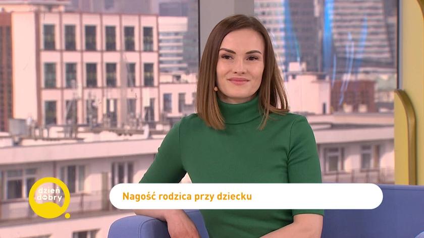 Karolina Dziadkiewicz, nagość przy dziecku