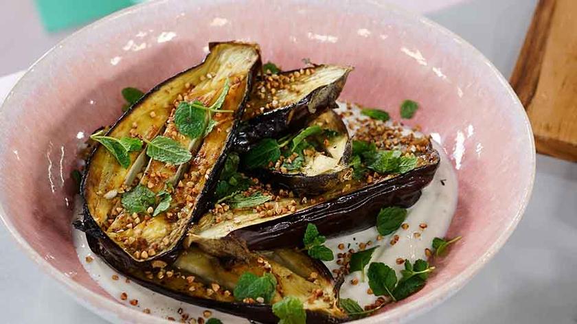 Pieczone bakłażany