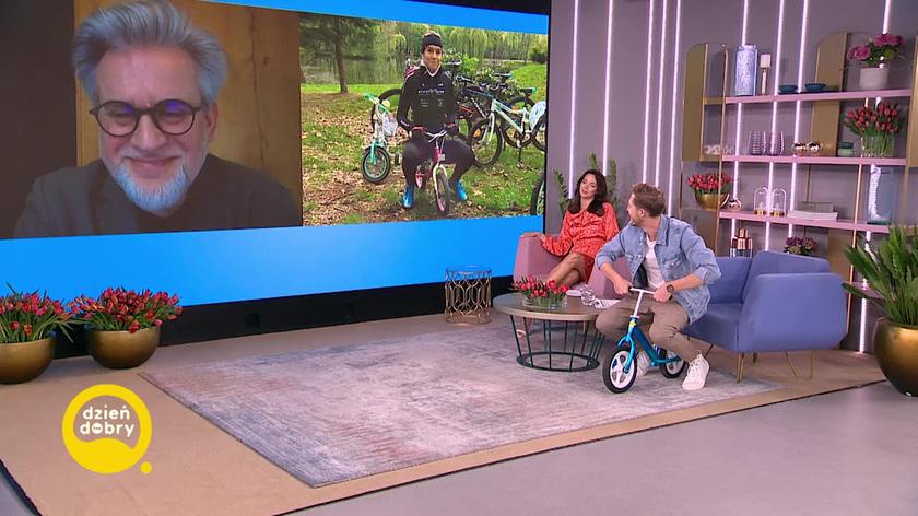 Maja Włoszczowska, wicemistrzyni olimpijska w kolarstwie górskim, fizjoterapeuta Paweł Zawitkowski