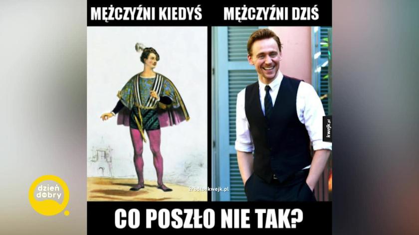 moda męska - zmiany