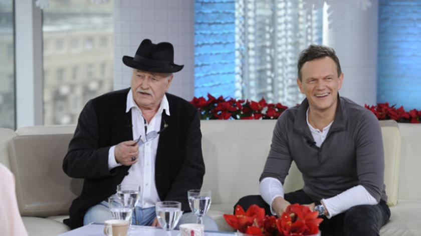 Jan Nowicki i Cezary Pazura