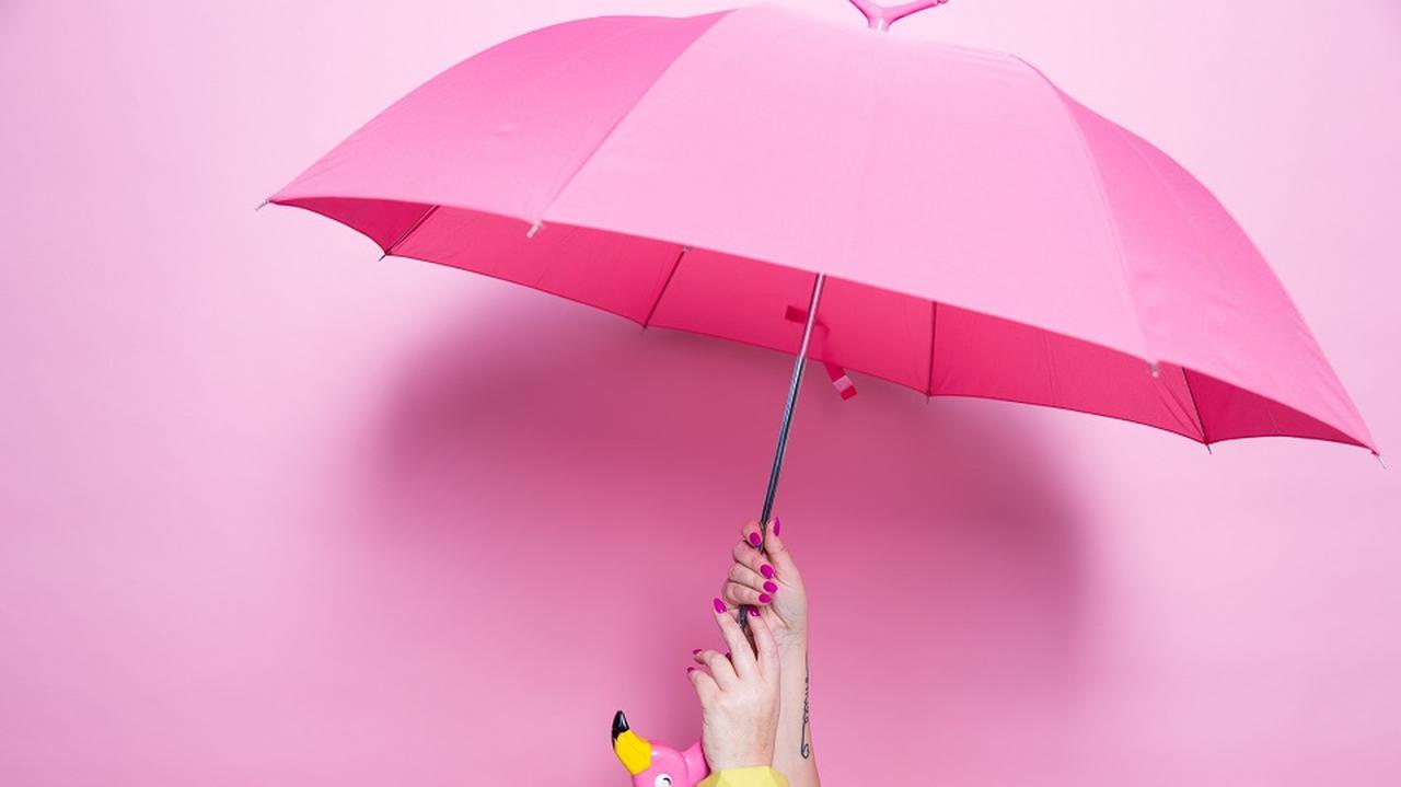 Różowy parasol 