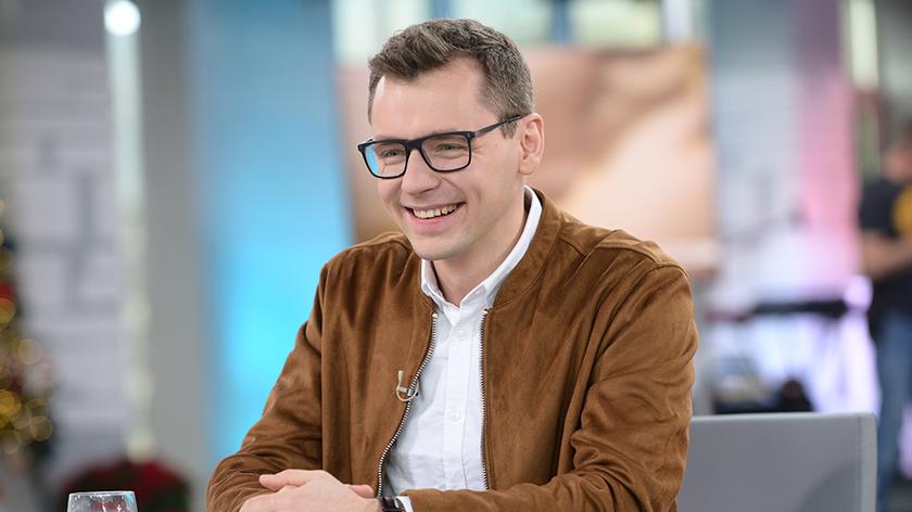 Łukasz Bożycki w studiu Dzień Dobry TVN