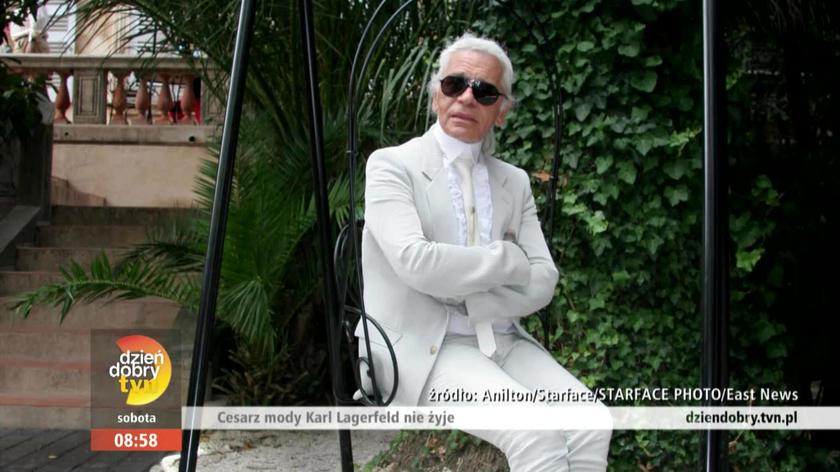 Karl Lagerfeld na ławce