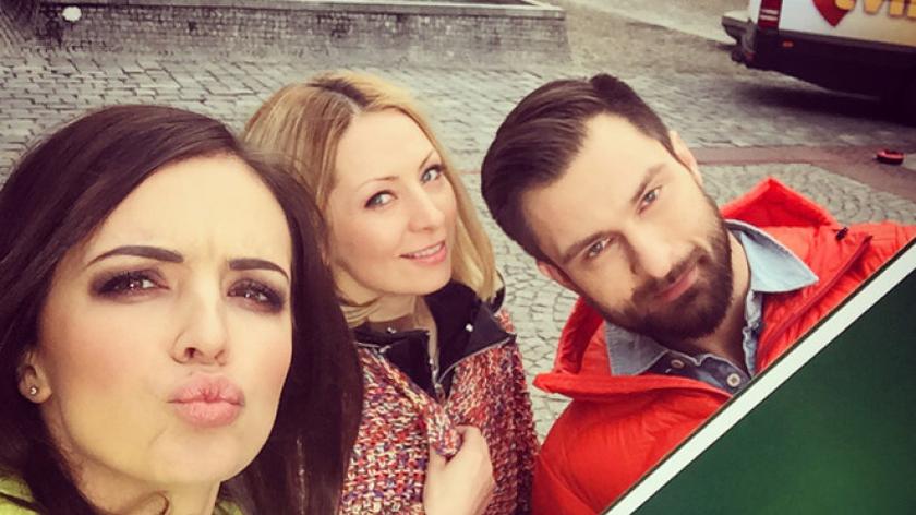 Ania Wendzikowska, Kasia Olubińska i Mateusz Hładki
