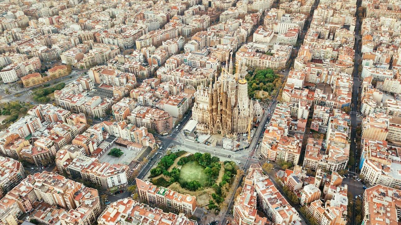 Barcelona z lotu ptaka