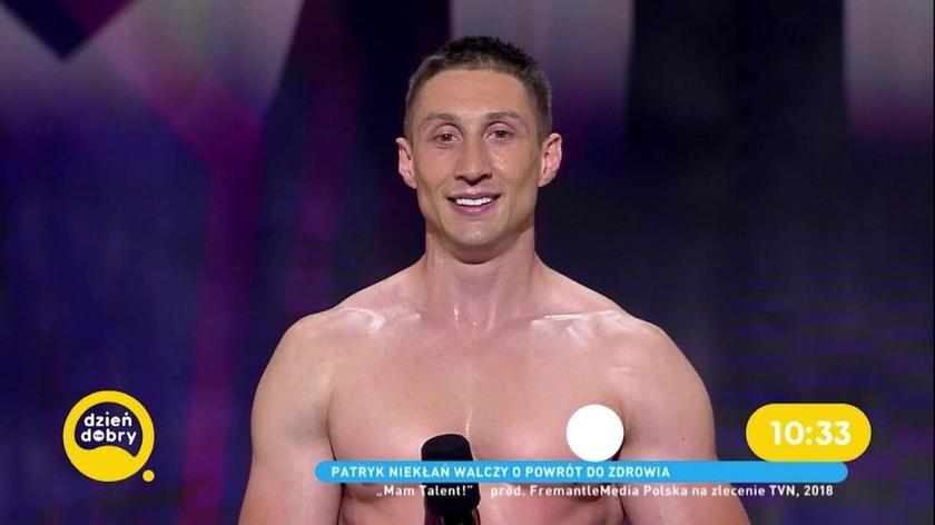Patryk Niekłań, Dzień Dobry TVN, Mam talent, Patryk Niekłań po wypadku, jak pomóc