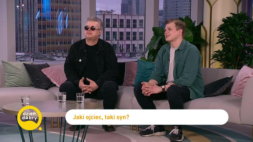 Jacek Jędrzejak z synem Kacprem 
