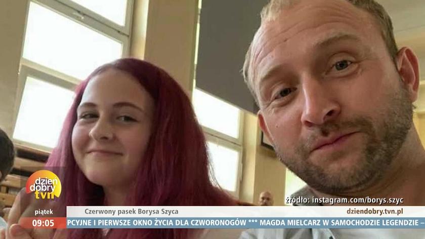 Borys Szyc z córką Sonią