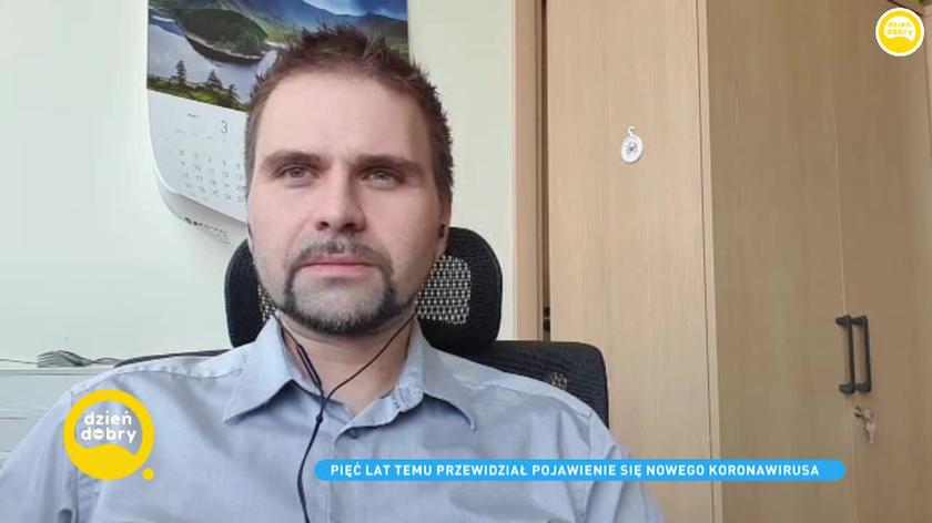 prof. dr hab. Krzysztof Pyrć z Małopolskiego Centrum Biotechnologii UJ