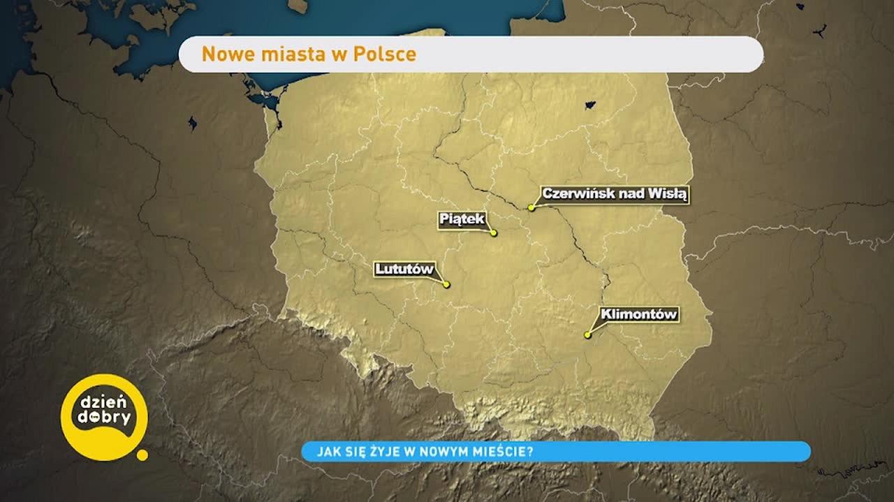 Nowe Miasta W Polsce Mapa Polski 2022 Dzień Dobry Tvn 8836