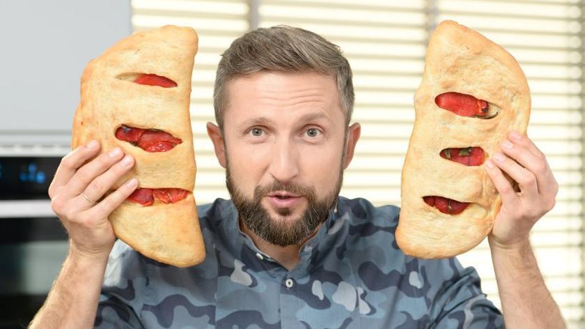 Piotr Kucharski i fugasse z pieczoną papryką