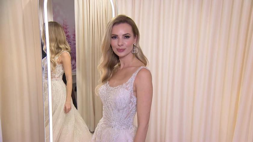 Izabela Janachowska w sukni ślubnej, trendy ślubne 2021