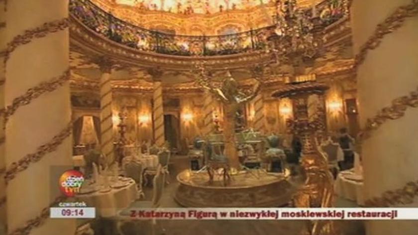 Figura w moskiewskiej restauracji